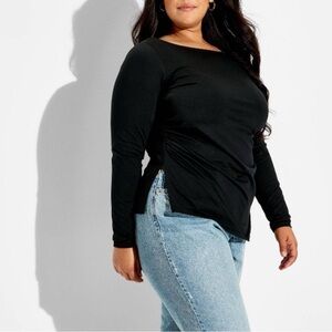 Wild Fable Black Long Sleeve Tee